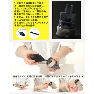 1ZPRESSO 手挽きコーヒーミル コーヒーグラインダー Zpro シルバー LG1ZPRESSOZPRO-イメージ9