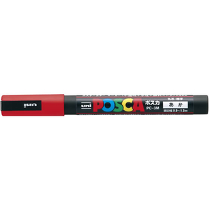 三菱鉛筆 ポスカ 細字 赤 F801809-PC-3M.15-イメージ1