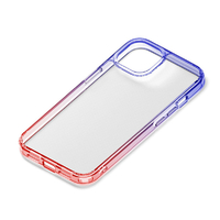 PGA iPhone 15 Plus用グラデーションハイブリッドケース パープル×レッド PG-23CPT03PP