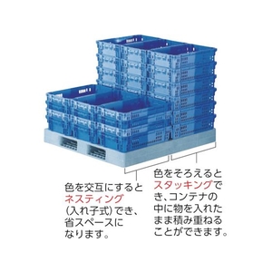 三甲 サンコー/SNコンテナー 201307 B#13ブルー／ブルー/SNB13-BL/BL FC309GS-3531538-イメージ3