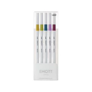 三菱鉛筆 EMOTT(エモット) 5色セット レトロカラー FCC1870-PEMSY5C.NO8-イメージ1