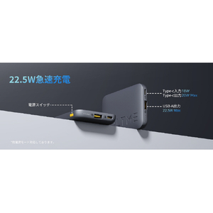 VOLTME Hypercore 10K モバイルバッテリー ブルー B3023-イメージ11