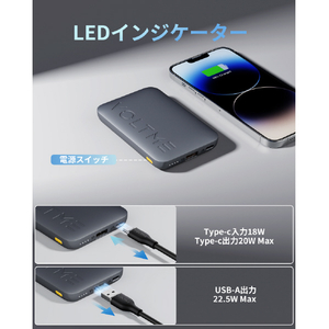 VOLTME Hypercore 10K モバイルバッテリー ブルー B3023-イメージ5
