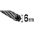 トラスコ中山 Wスリング Aタイプ 6mm×3.0m FC582GJ-1770039-イメージ4