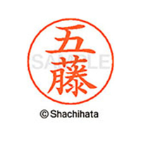 シヤチハタ ネームペン用ネーム シルバー 既製 五藤 FC46866-X-GPS-1095