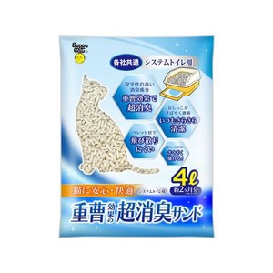 スーパーキャット システムトイレ用 重曹効果の超消臭サンド 4L FC007PW-イメージ1