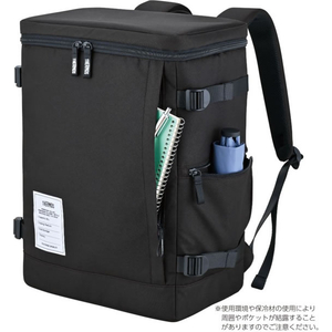 サーモス THERMOS 保冷リュック ボックス型 25L 大容量 オールブラック FCJ544K-RFP-025 ALB-イメージ2