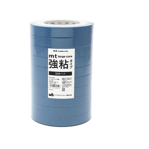 カモ井 mt large core 和紙 ダックブルー 強粘着 10巻 FC229SN-MT10L066-イメージ2