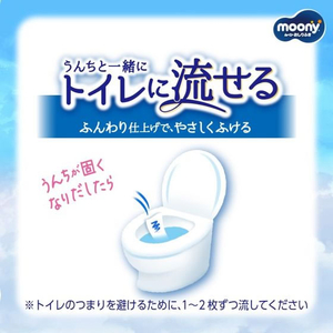 ユニ・チャーム ムーニーおしりふき トイレに流せる 替 54枚×3個 FCE728U-イメージ2