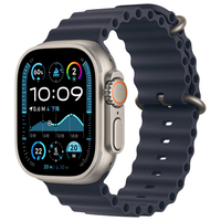 Apple Apple Watch Ultra 2(GPS + Cellularモデル)- 49mm ナチュラルチタニウムケースとネイビーオーシャンバンド MX4D3J/A