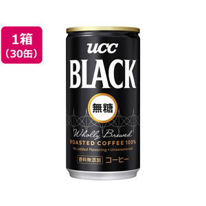 UCC BLACK無糖 185g 30缶 1箱（30缶） F806673-502422-イメージ1