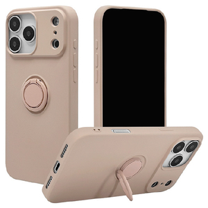 ラスタバナナ iPhone17 Pro Max用TPUリングケース スモーキーピンク 9105IP5DTPRSPK-イメージ1