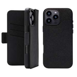 ユニケース iPhone 16 Pro Max用2Way Mag Flip Case ブラック UNI-CSDIP24LP-2MFBK-イメージ1
