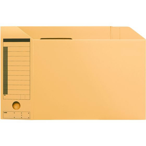 プラス ボックスファイル/A4/再生紙/イエロー FL-051BF/78082 FCC5151-78082/FL-051BF-イメージ3