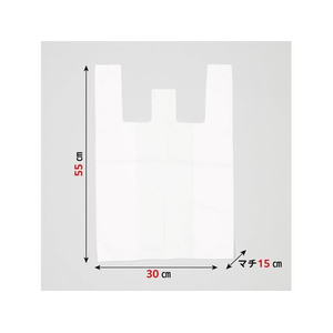 ジャパックス 手付きポリ袋 L 約15L 乳白 100枚 FCE289S-PRH29W-イメージ4