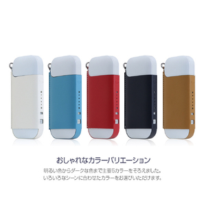 SLG Design Calf Skin Leather iQOS Case ブルー SD11529-イメージ10