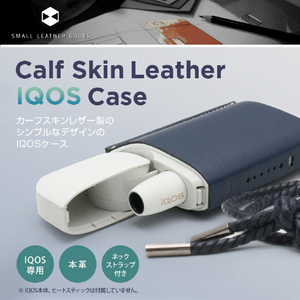 SLG Design Calf Skin Leather iQOS Case ブルー SD11529-イメージ5