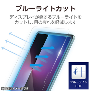 エレコム iPad(A16) (第10世代)用ガラスフィルム ブルーライトカット 超簡単貼り付けツール付 TB-A25RFLGGBLT-イメージ6