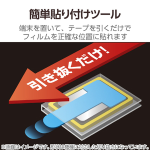 エレコム iPad(A16) (第10世代)用ガラスフィルム ブルーライトカット 超簡単貼り付けツール付 TB-A25RFLGGBLT-イメージ8