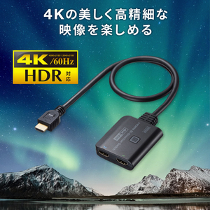 サンワサプライ 4K・HDR・HDCP2．2対応HDMI切替器(2入力・1出力または1入力・2出力) SW-HDR21BD-イメージ10