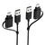 エレコム USB Type-C(TM)変換アダプター付きリンクケーブル(USB2.0) ブラック UC-TV7BK-イメージ1