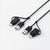 エレコム USB Type-C(TM)変換アダプター付きリンクケーブル(USB2.0) ブラック UC-TV7BK-イメージ2