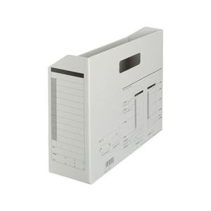 プラス ボックスファイル/A4/再生紙/グレー FL-051BF/78084 FCC5152-78084/FL-051BF-イメージ2