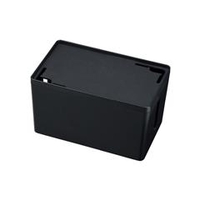 サンワサプライ ケーブル＆タップ収納ボックス（Sサイズ） ブラック CB-BOXP1BKN2