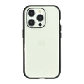 グルマンディーズ iPhone 16 Pro用耐衝撃ケース IIIIfit Clear ブラック IFT-174BK