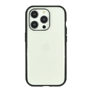 グルマンディーズ iPhone 16 Pro用耐衝撃ケース IIIIfit Clear ブラック IFT-174BK-イメージ1