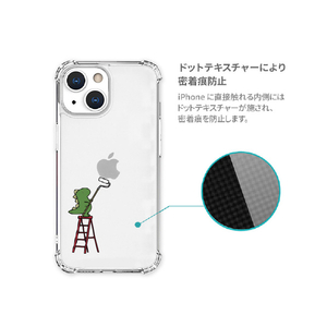 AKAN iPhone 14 Pro用ソフトタフケース ペインティング ピンク AK23530I14P-イメージ10