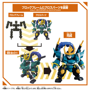 バンダイ ブロックロス 風神丸 ﾌﾞﾛﾂｸﾛｽWﾌｳｼﾞﾝﾏﾙ-イメージ4