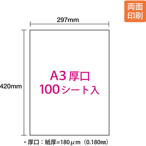 プラス カラーレーザー用紙 両面マット紙 厚口 A3 100枚 FCK438A-PP-140WX-M/56-2-イメージ3