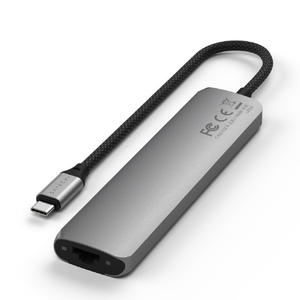SATECHI 7-in-1 USB-C Slim Multiport Adapter with Ethernet SATECHI (Space Grey) PST-P7SM-イメージ3