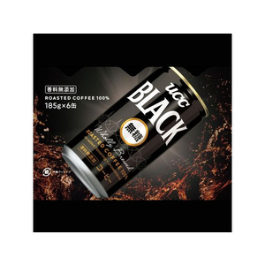 UCC BLACK無糖 185g 6缶パック F806674-502426-イメージ2