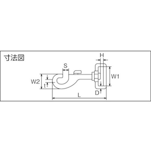 水本機械製作所 ステンレス スイベルベルトナスカン 長さ73mm FC892FG-4775660-イメージ3