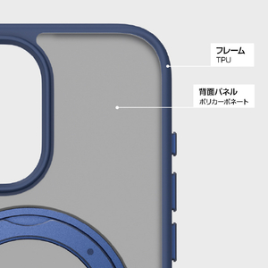 MOMAX iPhone 15 Pro用Magsafe対応360°スタンドケース Roller ブラック MM25531I15PR-イメージ10