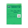 トラスコ中山 TRUSCO 小型ポリ袋 縦230×横170×t0.05 緑 200枚入 FC257FX-3620719