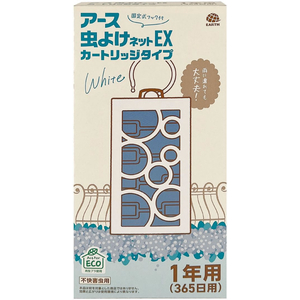 アース製薬 アース虫よけネットEX カートリッジタイプ 1年用 ホワイト FC238YP-イメージ2