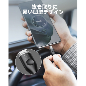 VOLTME PowerLink Moss USB-A & USB-C ケーブル(シリコン) ブラック C2121-イメージ6