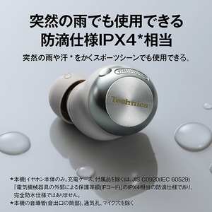テクニクス 完全ワイヤレスイヤフォン Technics シャンパンゴールド EAH-AZ100-N-イメージ13
