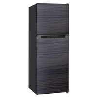 TOHOTAIYO 2ドア冷凍冷蔵庫 138L ブラックウッド TH-138L2-BW