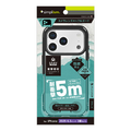 トリニティ iPhone 17 Pro用[GRAV Solid UNLIMITED] 超精密設計 耐衝撃5M ハイブリッドケース マットクリア×ブラック TR-IP25M3-GRUSL-AGBK