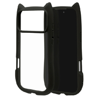 ラスタバナナ iPhone17 Pro Max用MIMI 猫耳ケース TPU×PC ブラック 9107IP5DHPBK