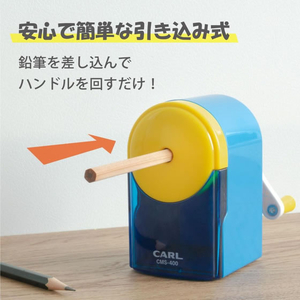 カール事務器 鉛筆削り フラッグル ブルー FCG019X-CMS-400-B-イメージ3