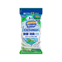 ジョンソン スクラビングバブル 流せるトイレブラシ 除菌消臭プラス アイスミント 替え 12個入 FCJ639S