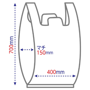 オルディ HDとって付ポリ袋 30L 半透明 30枚入 プラスプラス PT-HD30-30-イメージ2