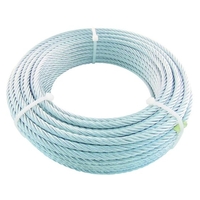 トラスコ中山 TRUSCO JIS規格品メッキ付ワイヤロープ (6×19)Φ6mm×10m 6103053.01 FC724FK-7599480