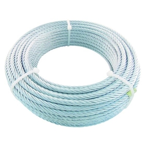 トラスコ中山 TRUSCO JIS規格品メッキ付ワイヤロープ (6×19)Φ6mm×10m 6103053.01 FC724FK-7599480-イメージ1