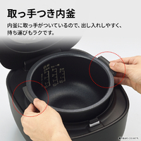 SHARP KS-C5E5-B 炊飯ジャー/3合炊き e angle select ブラック
